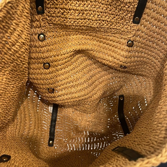 Like new! Michael Kors raffia handbag - Picture 5 of 11